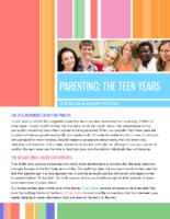 Parenting – The Teen Years